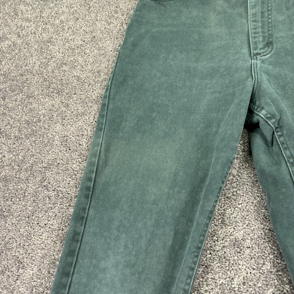 Vintage Lee Jeans Womens 16 Short Green High Rise Tapered Denim Medium Wash USA - Picture 11 of 13